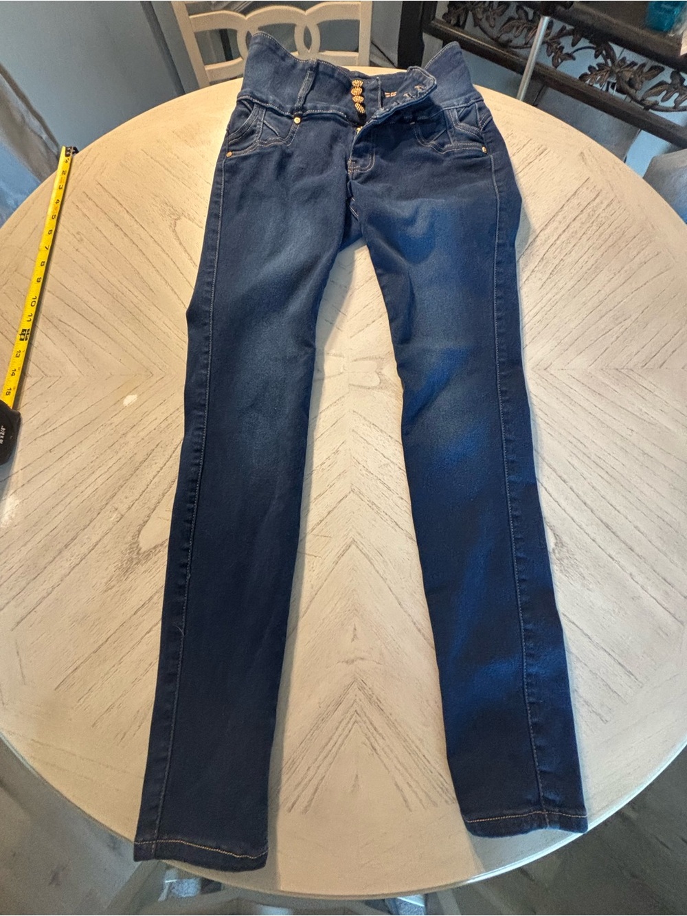 Moda Women's Skinny Jeans in Dark Blue